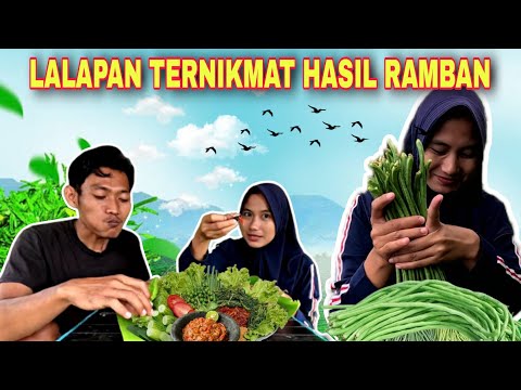 MANTAPNYA LALAPAN HASIL RAMBAN DI KEBUN