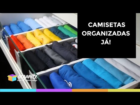 COMO ORGANIZAR AS CAMISETAS NA GAVETA E GANHAR MAIS ESPAÇOS |Organize sem Frescuras