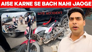 Just infinity ke samne itna bhayanak accident 😱😨|| Ajju0008