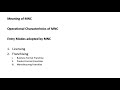 Multinational Corporations and Franchising Concepts