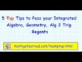Math Regents Exam Preparation Tips