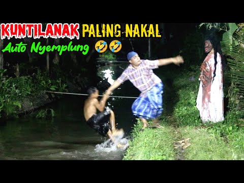 Kuntilanak Paling Nakal || Bikin Panik Auto Nyemplung 🤣🤣 || Kompilasi Prank Hantu Terlucu