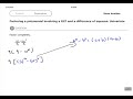 Factoring Polynomials and GCF Concepts