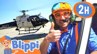 Blippi Takes a Ride in a Police Helicopter👮🚁 | BEST OF BLIPPI TOYS | Educational Videos for Kids