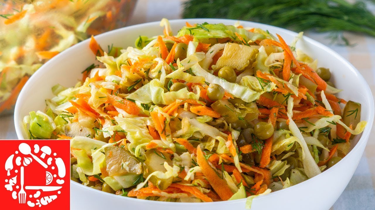 Очень Просто и очень Вкусно Быстрый салат с капустой на Каждый день