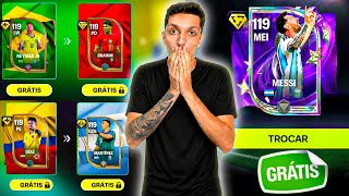🚨LOUCURA!🔥NOVA TROCA DO MESSI 119 e 119 GRÁTIS🤩 FC MOBILE 26