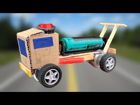 How to Make a Truck 🚚(Super Speed) - mini Electric Car - Amazing idea for fun