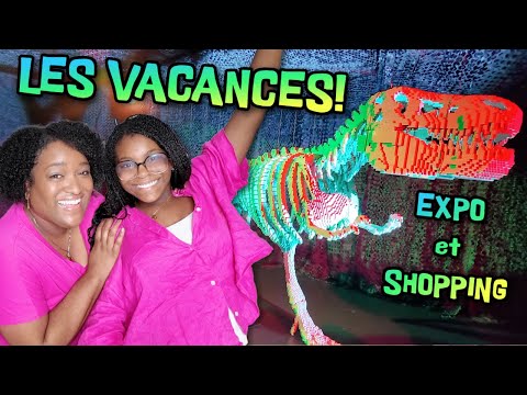 DEJA EN VACANCES: UNE EXPO IMPRESSIONNANTE  et HAUL NORMAL ! Vlog de maman Aurélie et Maellia