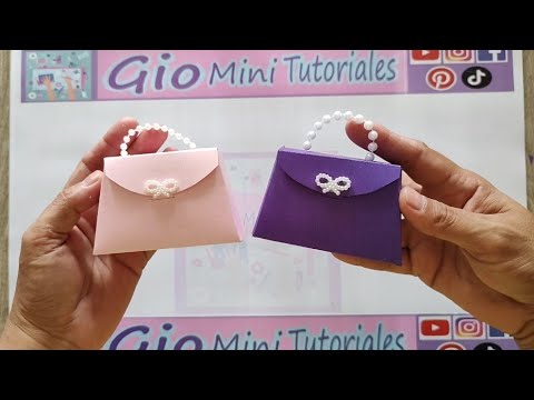 como hacer una mini bolsita para regalo Paso a Paso #diy #tutorial #manualidades