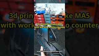 3d printed remake Halo MA5 with working ammo counter. Sound updated #halo #propmaking #3dprinting