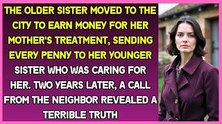 Woman sent every penny to younger sister who was caring for their sick mother. Little did she know