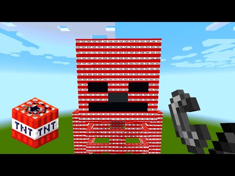 TNT mob survival experiment in Minecraft