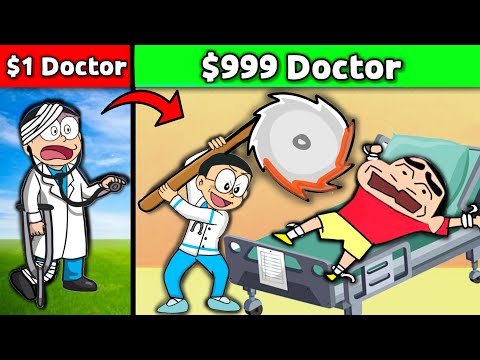 Nobita Build $1 To $9999 Hospital In Roblox 😱