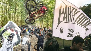 The biggest PARTYRIDE lap!! 300 riders