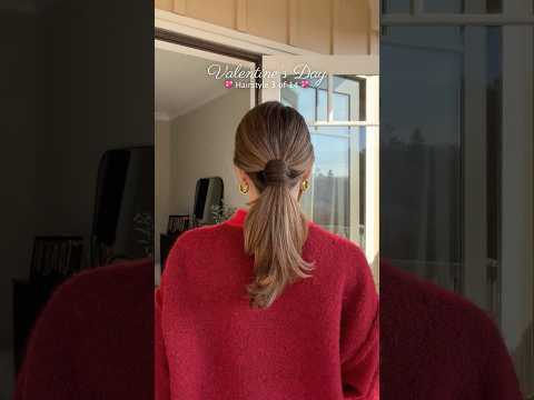 ELEVATED PONYTAIL HACK | VALENTINE'S DAY HAIRSTYLE 3 OF 14
