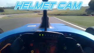 Lucas Blakeley drives the 2025 GB4 CAR | Donington Park GP Helmet Cam