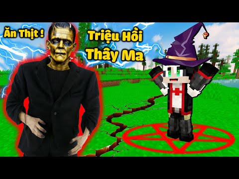 REDHOOD THỬ THÁCH TRIỆU HỒI QUÁI VẬT THÂY MA TRONG MINECRAFT*MỀU TIÊU DIỆT FRANKENSTINE TRONG MCPE