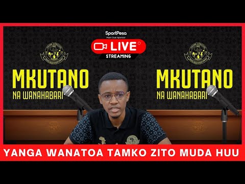 🔴:LIVE YANGA  WANATOA TAMKO KUELEKEA MECHI YA TIP MAZEMBE ALIKAMWE ANAZUNGUMZA