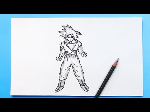 GOKU Drawing from Dragon Ball | Easy Goku Drawing