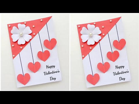 😍 Last Minute 😍 Happy Valentine's Day Card Making / how to make valentine's day card / valentine day