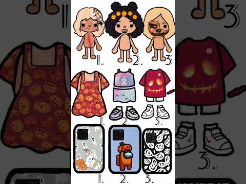 🎃choose your character inToca life world | Halloween 👻 #tocaboca #tocalifeworld #shorts #choose