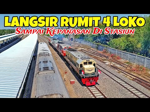 MOMEN LANGSIR RUMIT KLB PARADE LOKOMOTIF‼️Berhenti Lama di Stasiun Tarik Sampai Kepanasan [Part 2]