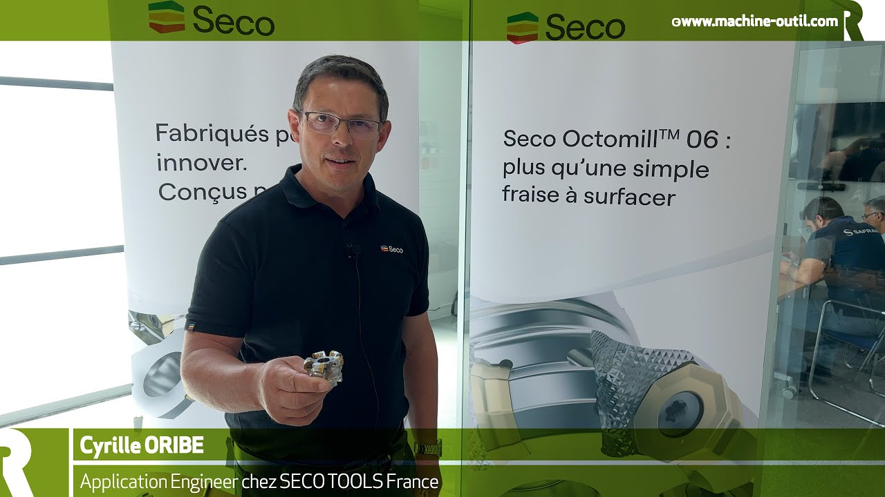 Fraise à surfacer avec plaquettes octogonales, rondes ou grande avance
