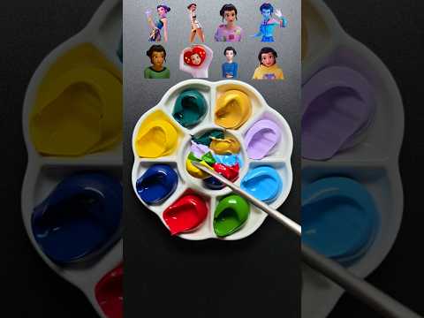 KPop Demon Hunters  Zoey 7 Colormixing  #satisfying #colormixing #kpopdemonhunters #takedown