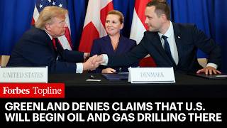 YouTube video thumbnail: Greenland Denies Trump’s Claims The U.S. Will Begin ‘Massive’ Oil And Gas Drilling There