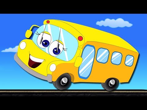 As rodas no ônibus | ônibus canção para crianças | Top 10 rima de berçário | The Wheels On The Bus