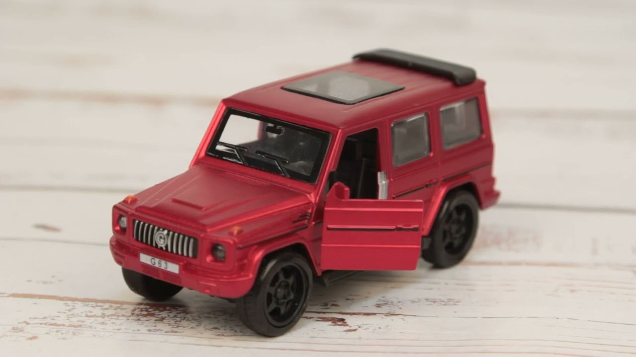 Джип kings toy инерционный световые звуковые эффекты металлический красный 1:36 - видео