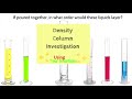 Density Column Investigation Concepts