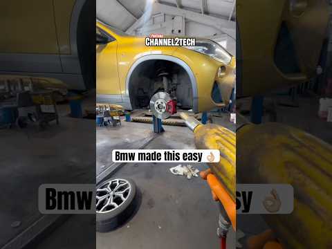 Noisy BMW wheel bearing removal ⚠️ #garage #repair #pov #cars #tools #automobile #diy