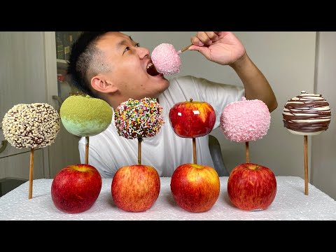 如何製作彩色巧克力蘋果！How to Make Colorful Chocolate Apples!