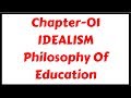Cuestionario sobre Idealismo en Filosofía Educativa