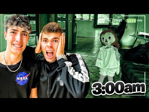 GRABÉ TODA LA NOCHE LA MUÑECA DE ANNABELLE en CASA de YOSOYPLEX