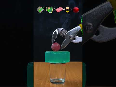 red hot ball vs rubber band + sponge + soap + bosster drink what wil happend next ? #experiment