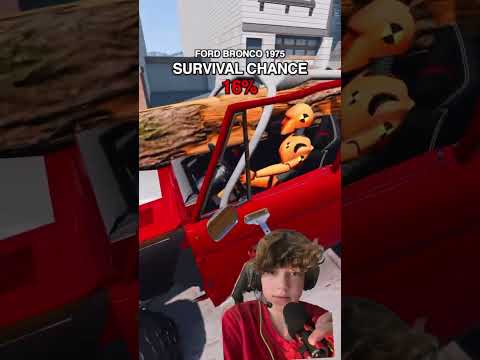 which AMERICAN CAR has the BEST survival chance?! #shorts #fyp #cars