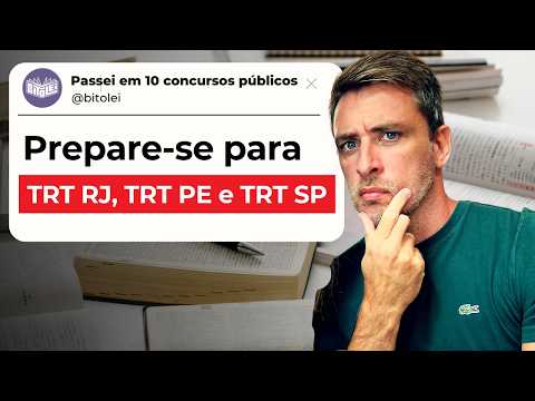 TRT RJ e TRT PE definem banca | Saiu TRT só p/ ricos | TRT SP nos próximos dias | + TRTs previstos