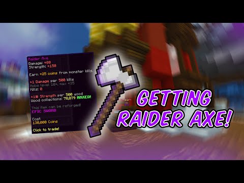 Raider axe скайблок хайпиксель как получить