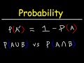 Probability Concepts and Calculations