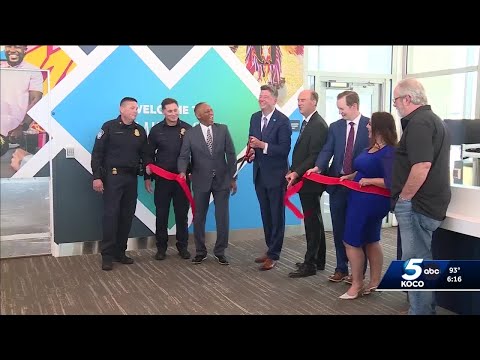 YouTube video thumbnail: Oklahoma City Airport Opens New Customs Wing for International Flights