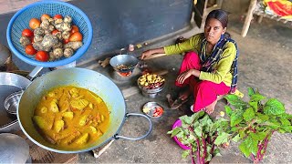 Healthy Food Recipe Cooking By Village Tribe People / rural village in India