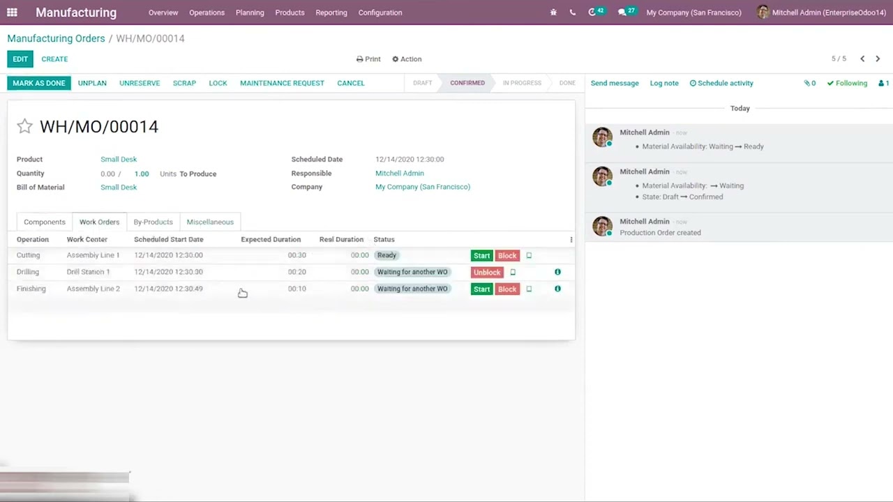 How to Manage Manufacturing Orders in Odoo | Primacy Infotech #odoo #erpformanufacturing #erp #guide | 15.03.2023

In this video by @primacyinfotech , learn how to efficiently manage Manufacturing Orders (MO) in Odoo. Whether you're a ...