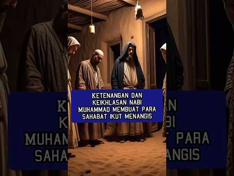 Ketenangan dan keikhlasan nabi Muhammad membuat para sahabat ikut menangis #shorts