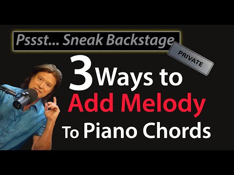 How to Add Melody to your Piano Chords Without Sheet Music (3 Ways)