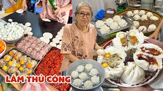 Bà Cụ 76 tuổi Cặm Cụi Nặn BÁNH BAO TRUYỀN THỐNG bằng tay hơn nửa thế kỷ, người mua đứng chật đường