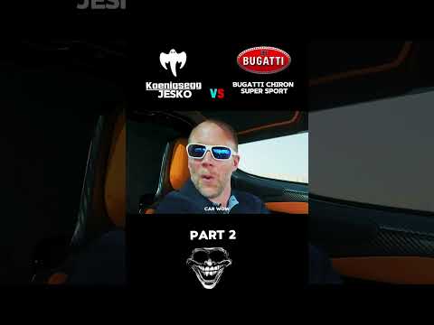 koenigsegg jesko vs bugatti chiron super sport drag race part 2 || bugatti vs koenigsegg || #bugatti