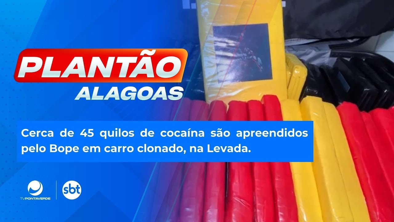 Cerca de 45 quilos de coca&iacute;na s&atilde;o apreendidos pelo Bope em carro clonado, na Levada.