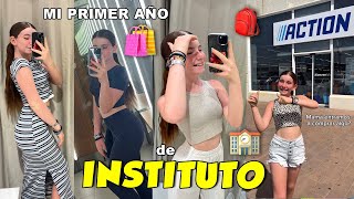 EMPIEZO EL INSTITUTO 😱 Comprando ROPA + MATERIAL ESCOLAR en ACTION 🛍 VUELTA AL COLE